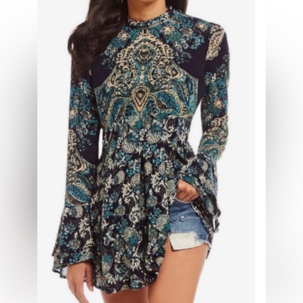 New Free People Lady Luck Tunic Dress Ladies Large